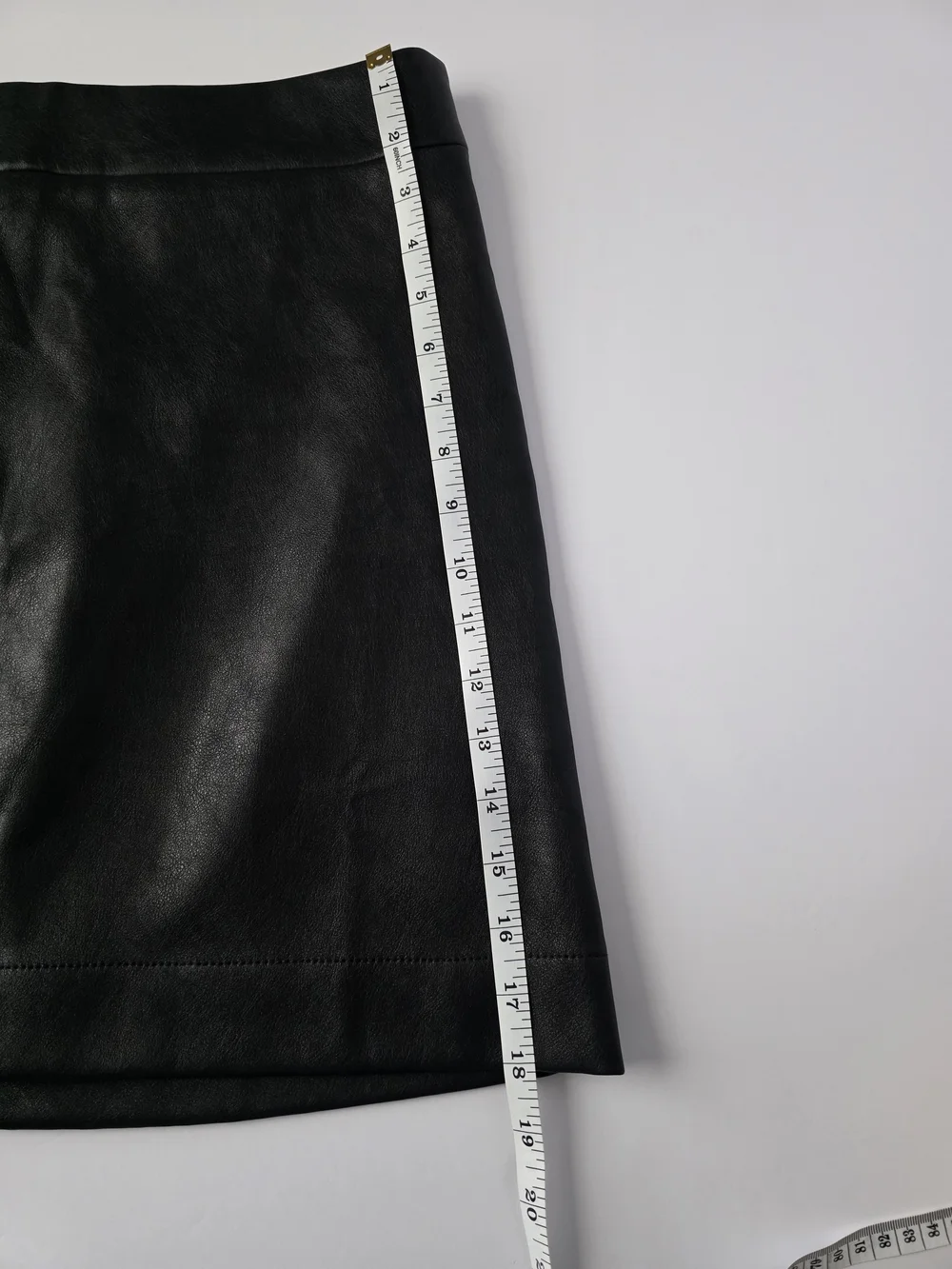 J. Crew Faux-leather A-line mini skirt Jcrew factory black Size 6